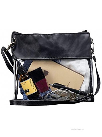 Clear Crossbody Purse Stadium Approved Bags For Women Shoulder Bag or Football Wristlet