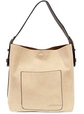 Joy Susan Womens Faux Leather: Hobo 2-in-1 Handbag