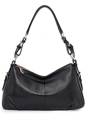 Kattee Soft Leather Hobo handbags for Women Genuine Top Handle Vintage Shoulder purses