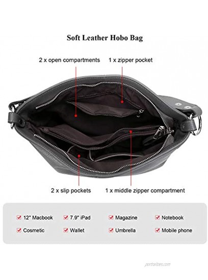 OVER EARTH Hobo Bags for Women Soft Leather Purses and Handbags Ladies Shoulder Crossbody Bag