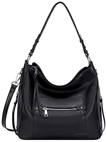 OVER EARTH Hobo Purses and Handbags for Women Genuine Leather Shoulder Bag Crossbody Purse