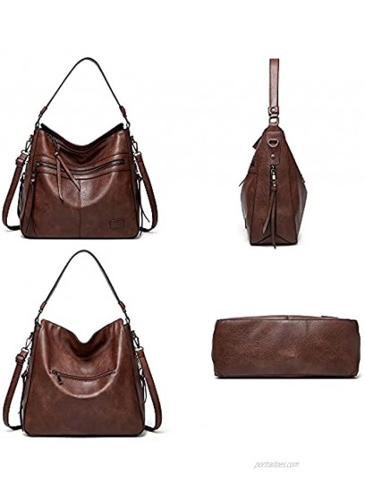 Shoulder Bags for Women Purses Hobo Bags Fashion Classic Designer Work Bucket Bags Woman Soft Lady Vegan Leather Handbags