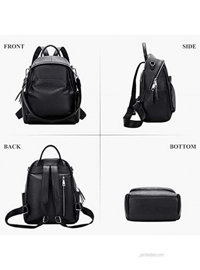 ALTOSY Leather Backpack for Women Convertible Backpack Purse Fashion Shoulder Bag
