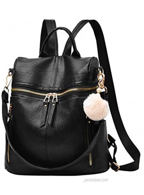 Backpack Purse for Women Large Capacity Multipurpose Travel Bag Leather Backpack Shoulder Bag Girls Backpack Schoolbag