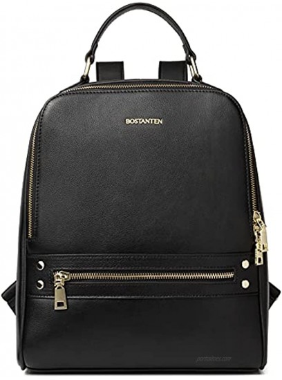 BOSTANTEN Backpack Purse for Women Leather College Fashion Bag Casual Travel Daypack Backpacks
