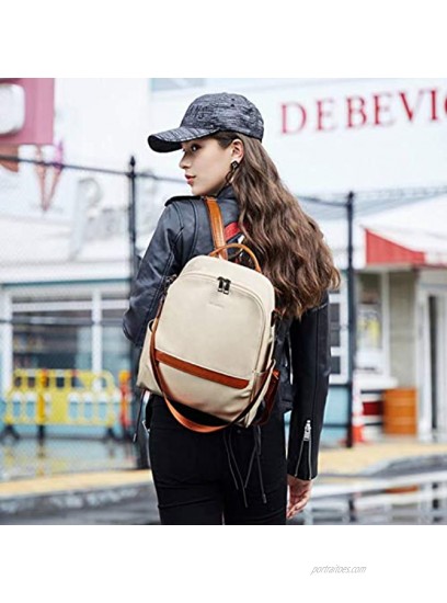 BROMEN Backpack Purse for Women Leather Anti-theft Travel Backpack Fashion College Shoulder Handbag