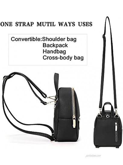 CLUCI Small Backpack Purse for Women Girls Fashion Vegan Leather Designer Lightweight Travel Ladies Convertible Shoulder Bag