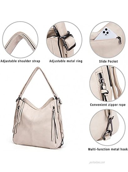 Convertible Backpack Purse For Women Handbag Hobo Tote Satchel Shoulder Bag