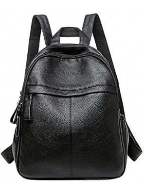 Hupifaz Simple Small Fashion Backpack Purse for Women（Black）