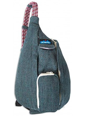 KAVU Mini Rope Tweed Bag Sling Crossbody Backpack Travel Purse Juniper