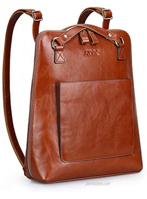 S-ZONE Women Leather Backpack Purse Casual Shoulder Bags Fashion Rucksack Schoolbag