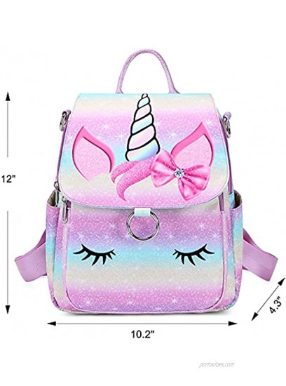 Toddler School Bag Mini Bookpack Kids Girls Little Cute Backpack Purse Multifunction Lagies Casual Preschool Daypack Pink Tie-dyed