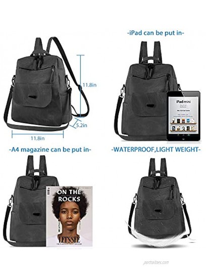 Women Backpack Waterproof Anti-theft Lightweight PU Leather Nylon Shoulder Bag Travel Backpack Ladies