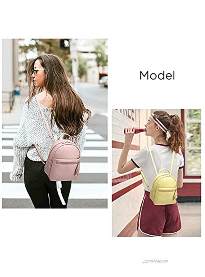 Women Mini Backpack Purse Teenager Cute Leather Backpack Small Shoulder Bag Handbags with Tassels Black2