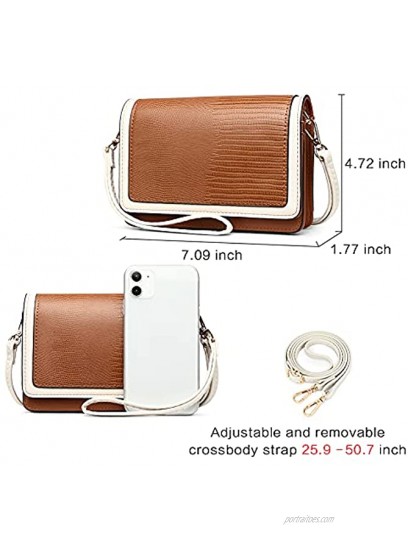 BROMEN Small Crossbody Bags for Women Cell Phone Purse Wristlet Wallet Clutch Purse
