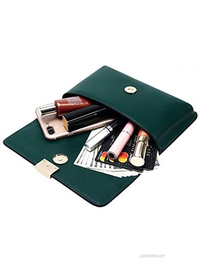 KUKOO Small Crossbody Bag Phone Purse Wallet for Women Leather Shoulder Clutch Handbag with Credit Card Slots Wristlet