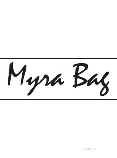 Myra Bag Floral Upcycled Canvas Wristlet Bag S-1019 Brown Small