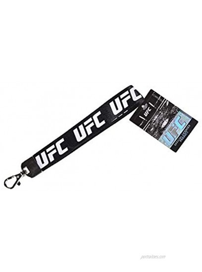 UFC Unisex Ufc Lanyard Wristlet Logo Black