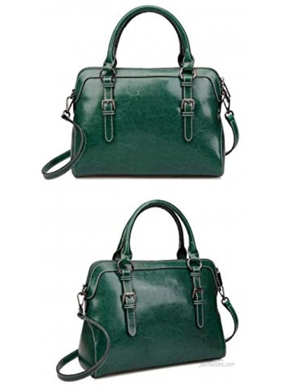 Ainifeel Women's Genuine Leather Top Handle Handbags Everyday Purse Shoulder Bags