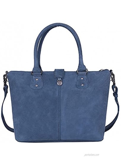 Antonio Valeria Beck Hunter Leather Top Handle Bag for Women