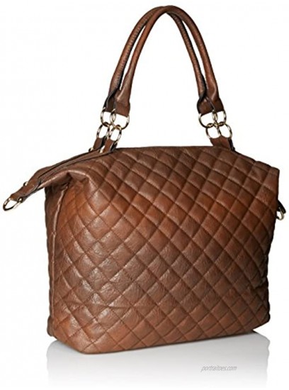 DEL MANO Quilted Convertible Top-Handle Bag