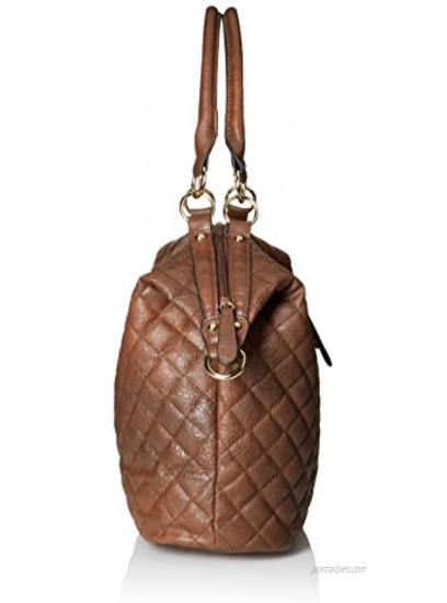 DEL MANO Quilted Convertible Top-Handle Bag