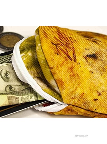 Food handbags for women cloth ideal for storing bills coins and credit cards. Aesthetic purses with shape of tacos gorditas and quesadillas. Mexico food shaped coin purses with a zipper made by Mexican hands. Gordita