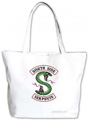 Riverdale Tote Bag Southside Tote Bag Canvas Bag White Shoulder Bag Environmental Protection Handbag for Women & Girls