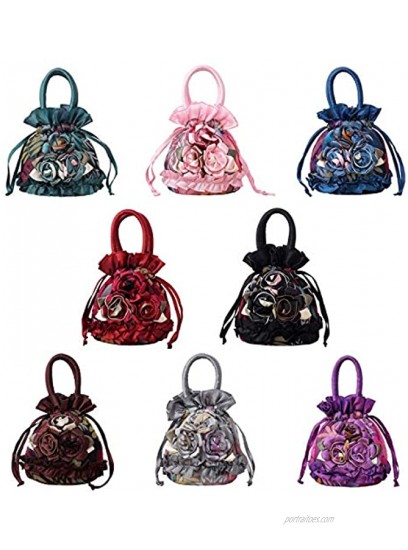 Womens Ladies Handbag Drawstring Bucket Bag Coin Purses Key Bags Cash Money Phone Pouches
