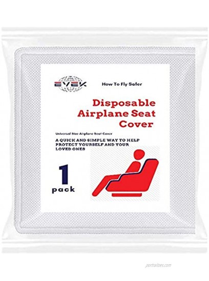 1pcs Protective Airplane Seat Covers Protectors Universal Seat Cover for Airplane Cars Vehicles Disposable Reusable Traveling Accessories Durable Design Silvery 1-Pack