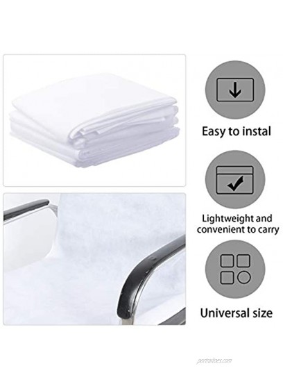 4 Pieces Airplane Disposable Seat Covers Non-Woven Seat Covers for Travelling on Airplanes Railways