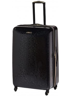 American Tourister Belle Voyage Hardside Luggage with Spinner Wheels Black Checked-Medium 25-Inch
