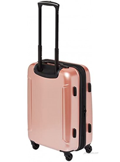 American Tourister Moonlight Hardside Expandable Luggage with Spinner Wheels Rose Gold Carry-On 21-Inch