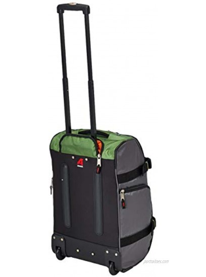 Athalon Luggage 21 Inch Hybrid Travelers Bag Grass Green One Size