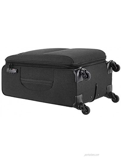 Basics Urban Softside Spinner Luggage 25-Inch Black