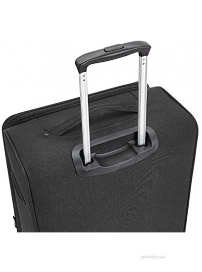 Basics Urban Softside Spinner Luggage 25-Inch Black
