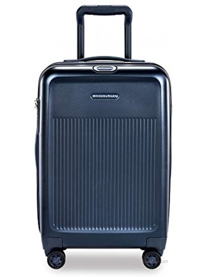 Briggs & Riley Sympatico Hardside Domestic Spinner Luggage Matte Navy 22-Inch Carry-On