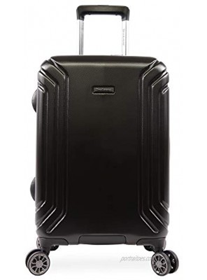 Brookstone Luggage Brett Spinner Suitcase Black Carry-on 21-Inch