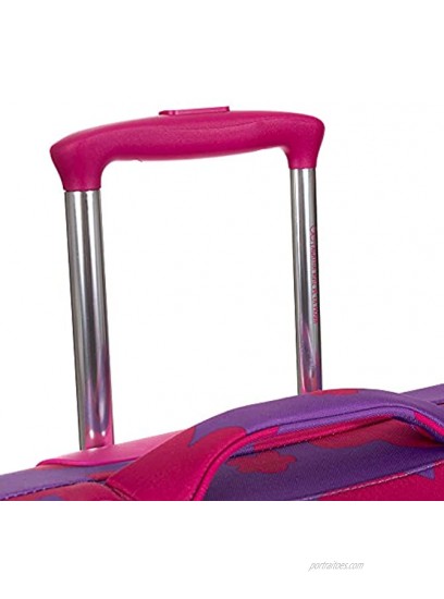 Cloe by Agatha Ruiz de la Prada Checked Medium 24 inch Luggage with 360º-spinner wheels in Purple Color