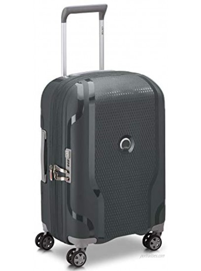 DELSEY Paris Clavel Hardside Expandable Luggage with Spinner Wheels Dark Gray Carry-On 19 Inch