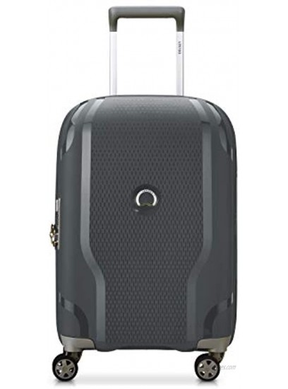 DELSEY Paris Clavel Hardside Expandable Luggage with Spinner Wheels Dark Gray Carry-On 19 Inch