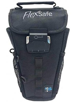 FlexSafe by AquaVault on Shark Tank: Anti-Theft Portable Beach Chair Vault and Travel Safe. Packable Lightweight & Slash Resistant. Use at the Beach Pool Waterpark Cruise Ship & More Black