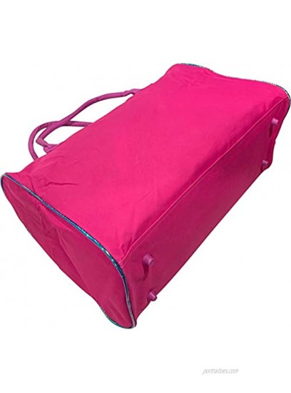 Frozen Elsa Anna & Olaf 20 Carry-On Duffel Bag Pink-Blue-Purple