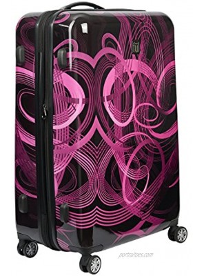 ful Atomic Carry-On Rolling Suitcase Hardside Travel Luggage with Spinner Wheels 22 Inches Pink