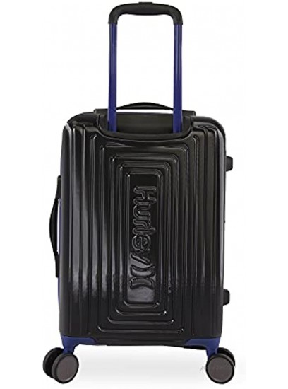 Hurley Suki Hardside Spinner Carry On Luggage 21 Black Blue