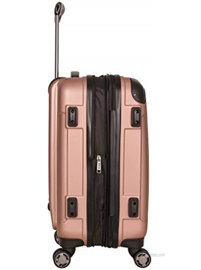 Kenneth Cole Reaction Renegade 20 ABS Expandable 8-Wheel Carry-On Rose Gold inch
