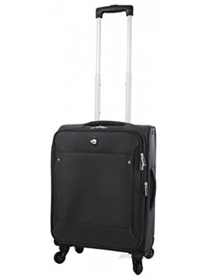 Mia Toro Italy Idice Softside Spinner Carry-on Black One Size