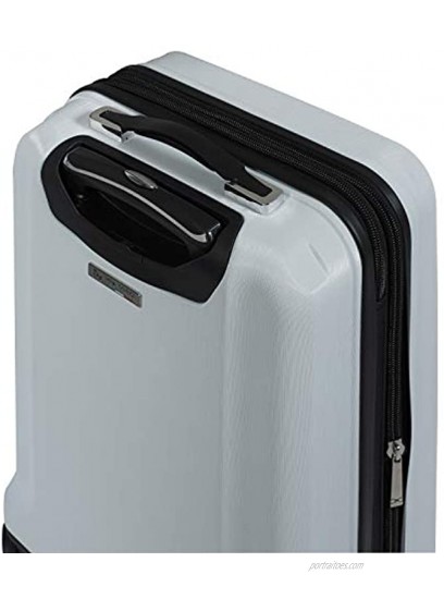 Mia Toro Italy Moda Hardside Spinner Luggage Carry-on White One Size
