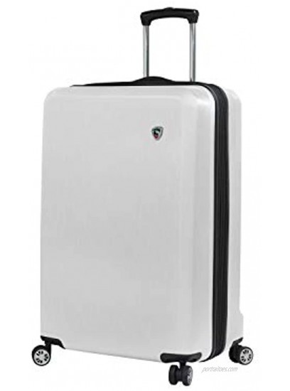 Mia Toro Italy Moda Hardside Spinner Luggage Carry-on White One Size