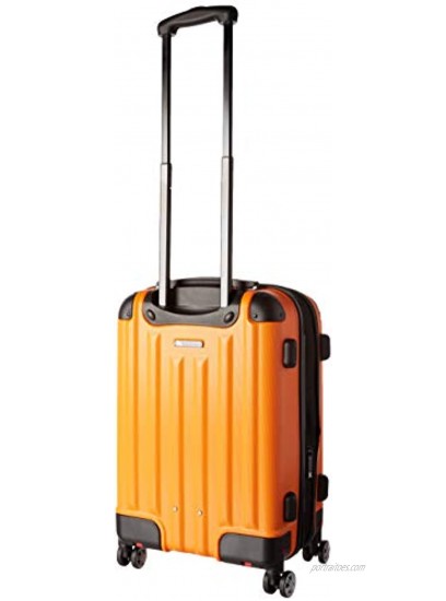 Mia Toro Italy Ruota Hardside Spinner Carry-on Orange One Size